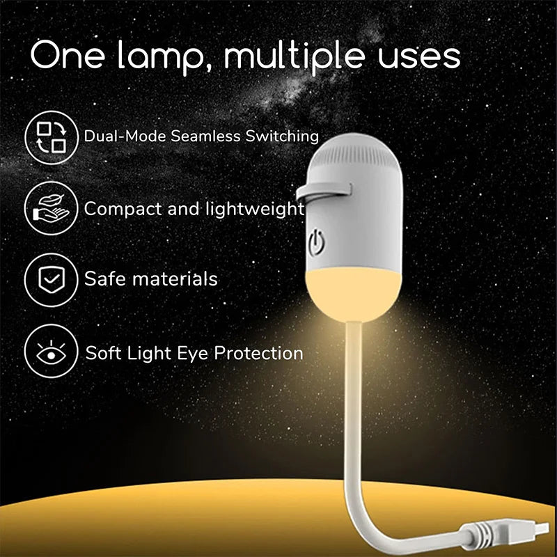 Mini Galaxy Star Projector Two in One Night Light