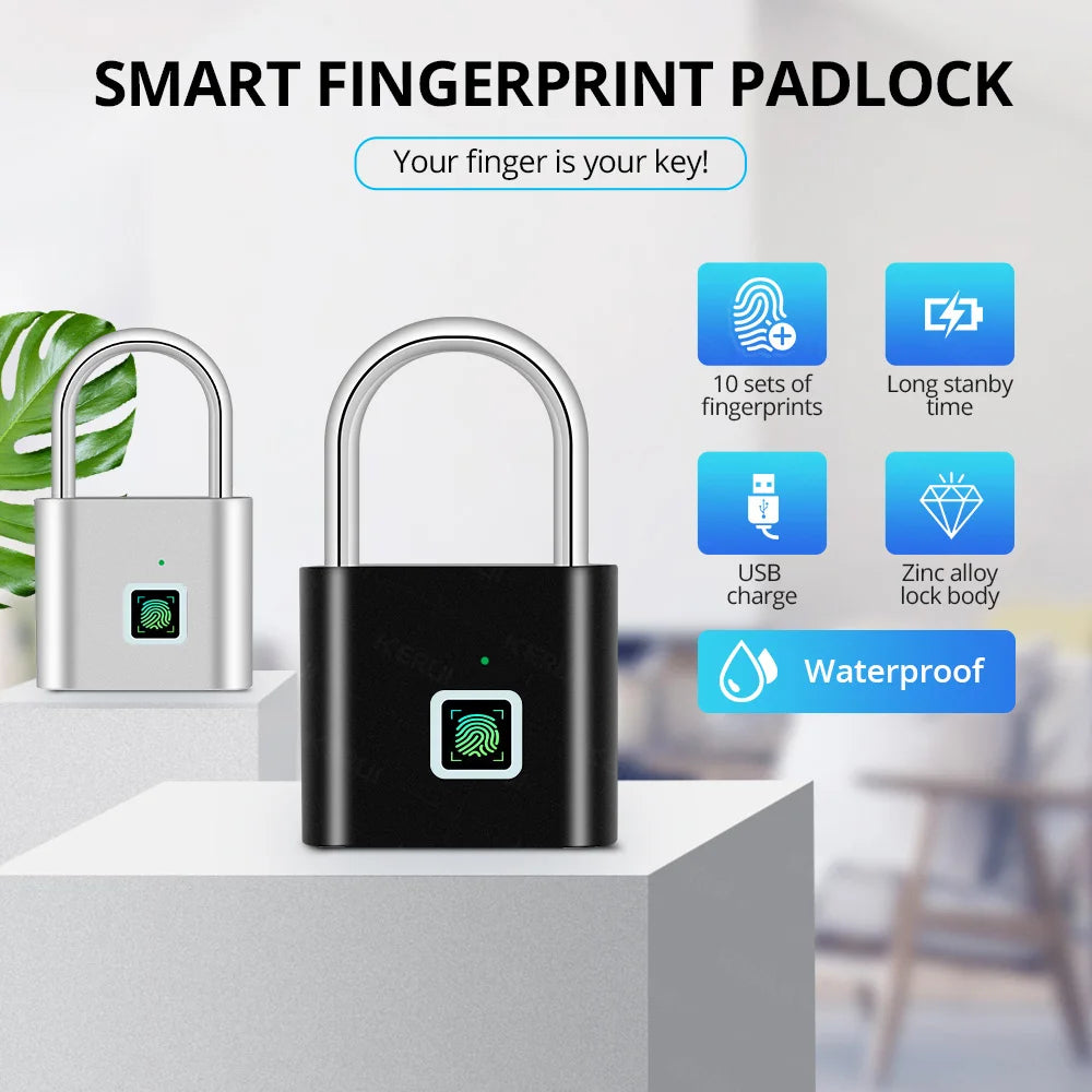 KERUI Fingerprint Padlock